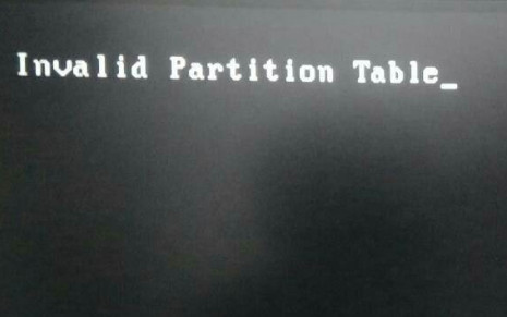 win10电脑系统启动进不去系统,win7提示InvalidPartitionTable