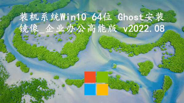 装机系统 Win10 64位 Ghost安装镜像_企业办公高能版 v2022.08