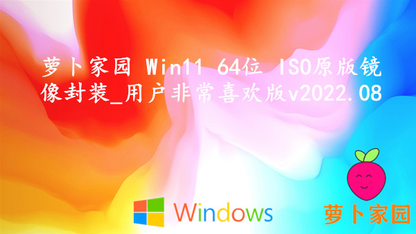 萝卜家园 Win11 64位 ISO原版镜像封装_用户非常喜欢版 v2023.10