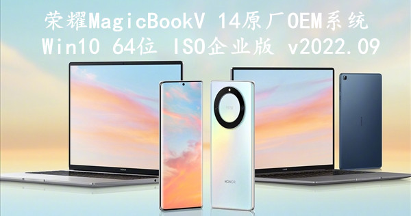 荣耀MagicBook V 14原厂OEM系统 Win10 64位 ISO企业版 v2022.09