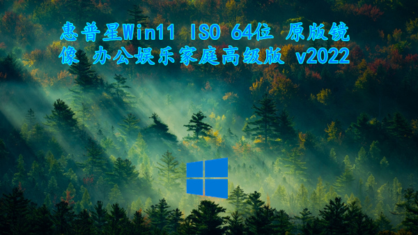 惠普星 Win11 ISO 64位 原版镜像 办公娱乐家庭高级版 v2022.10