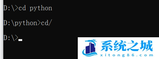 Win10,cmd,D盘,cmd命令步骤