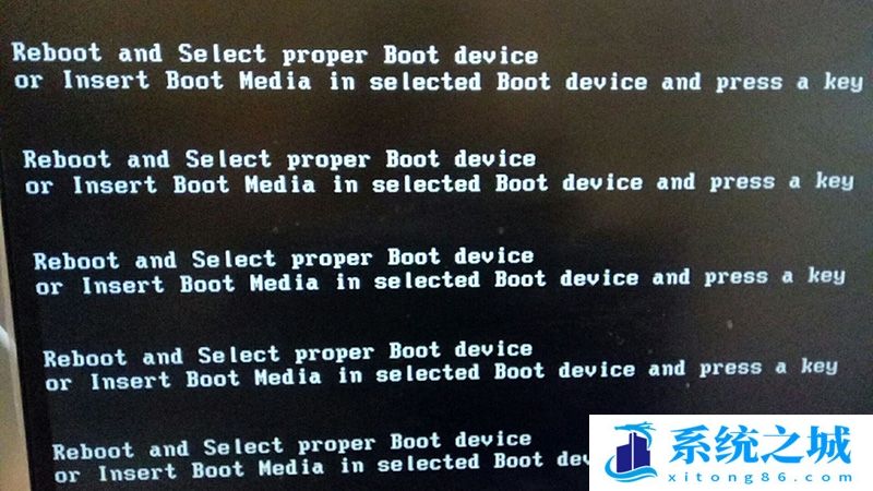 reboot and proper boot device解决方法全集